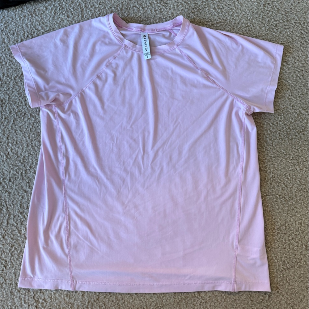 Athleta light pink tee